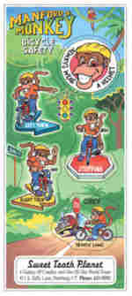 sample of bicycle safety stick sheets