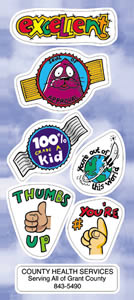 sample of excellent reward festive sticker sheet